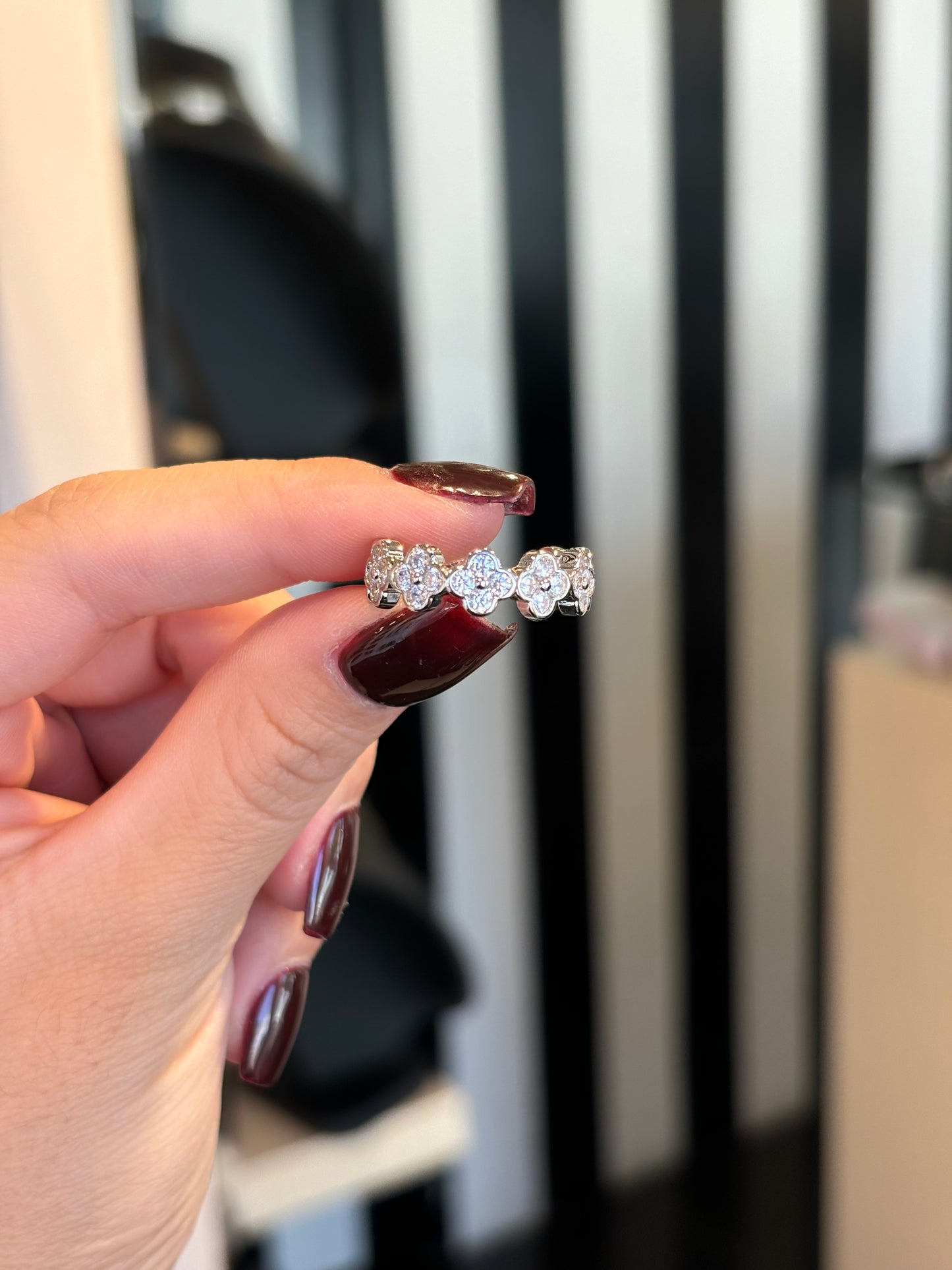 Anillo flores ajustable