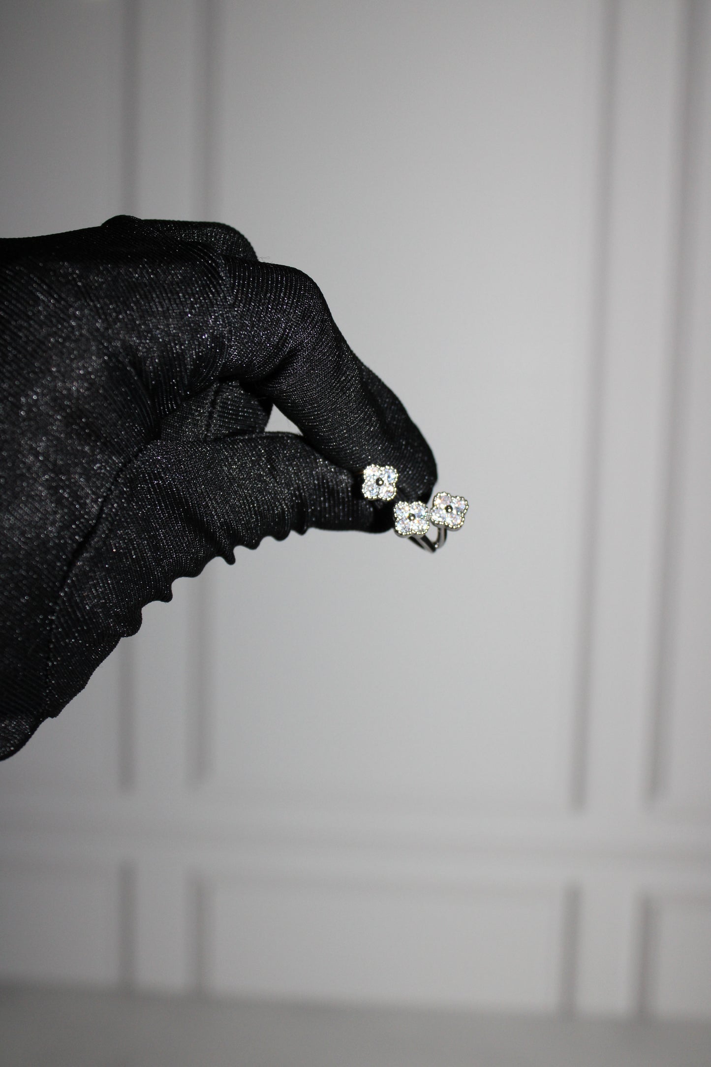 Anillo flores ajustable