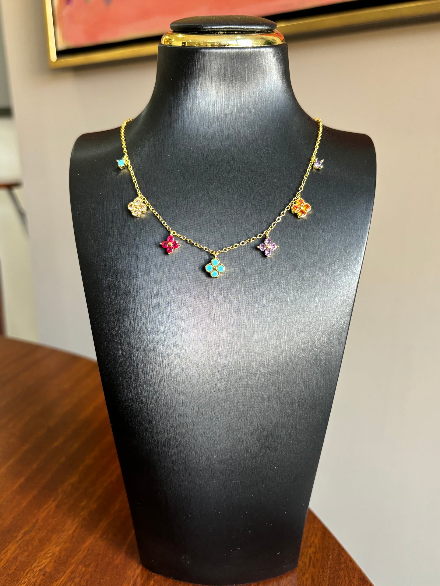 Collar flores colores
