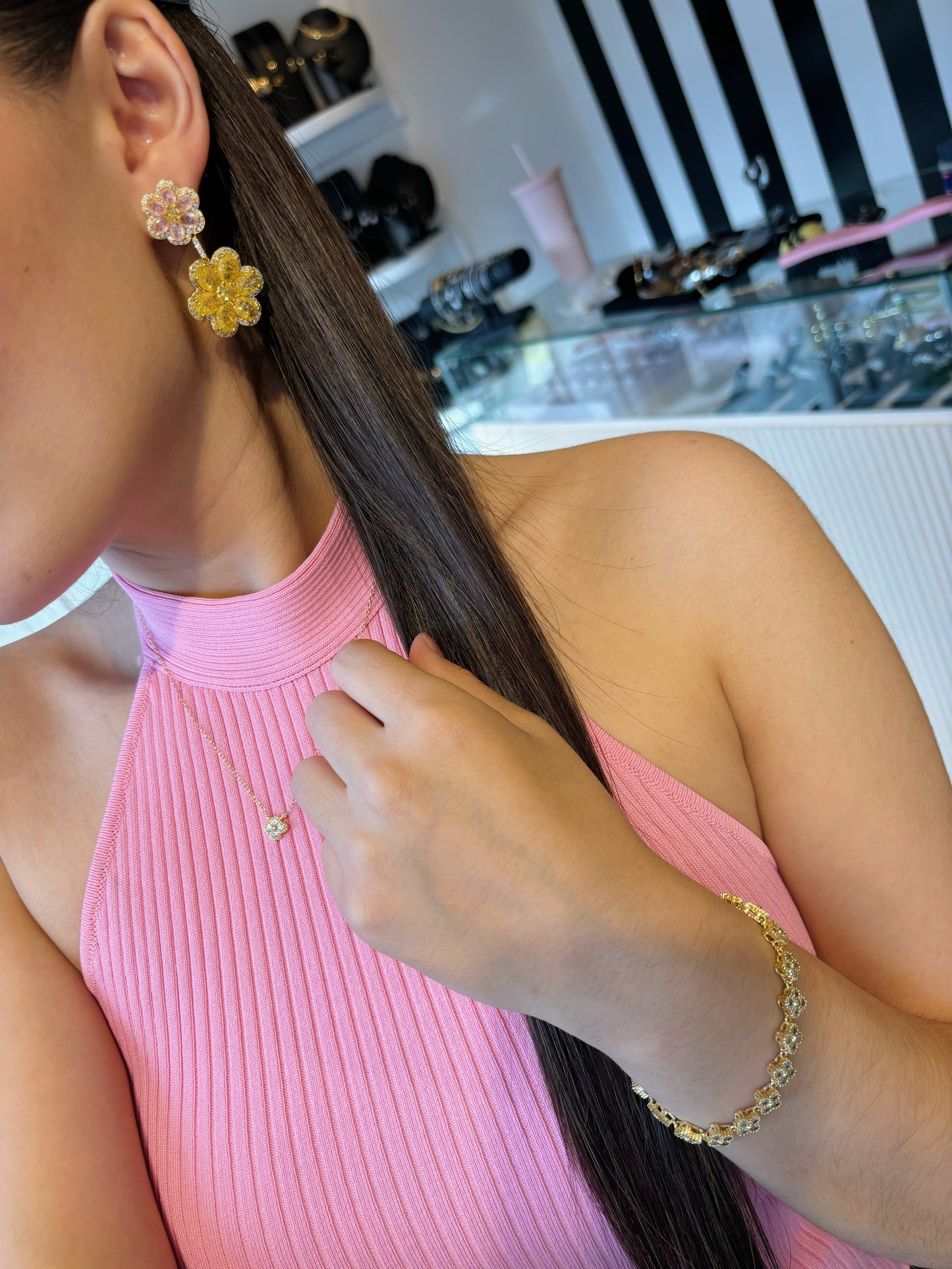 Aretes Flor summer