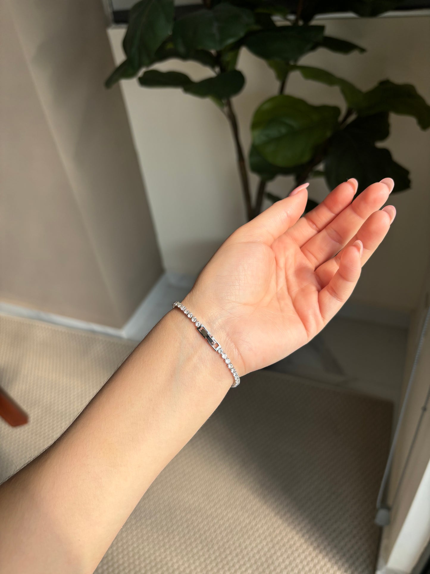 Pulsera tennis silver