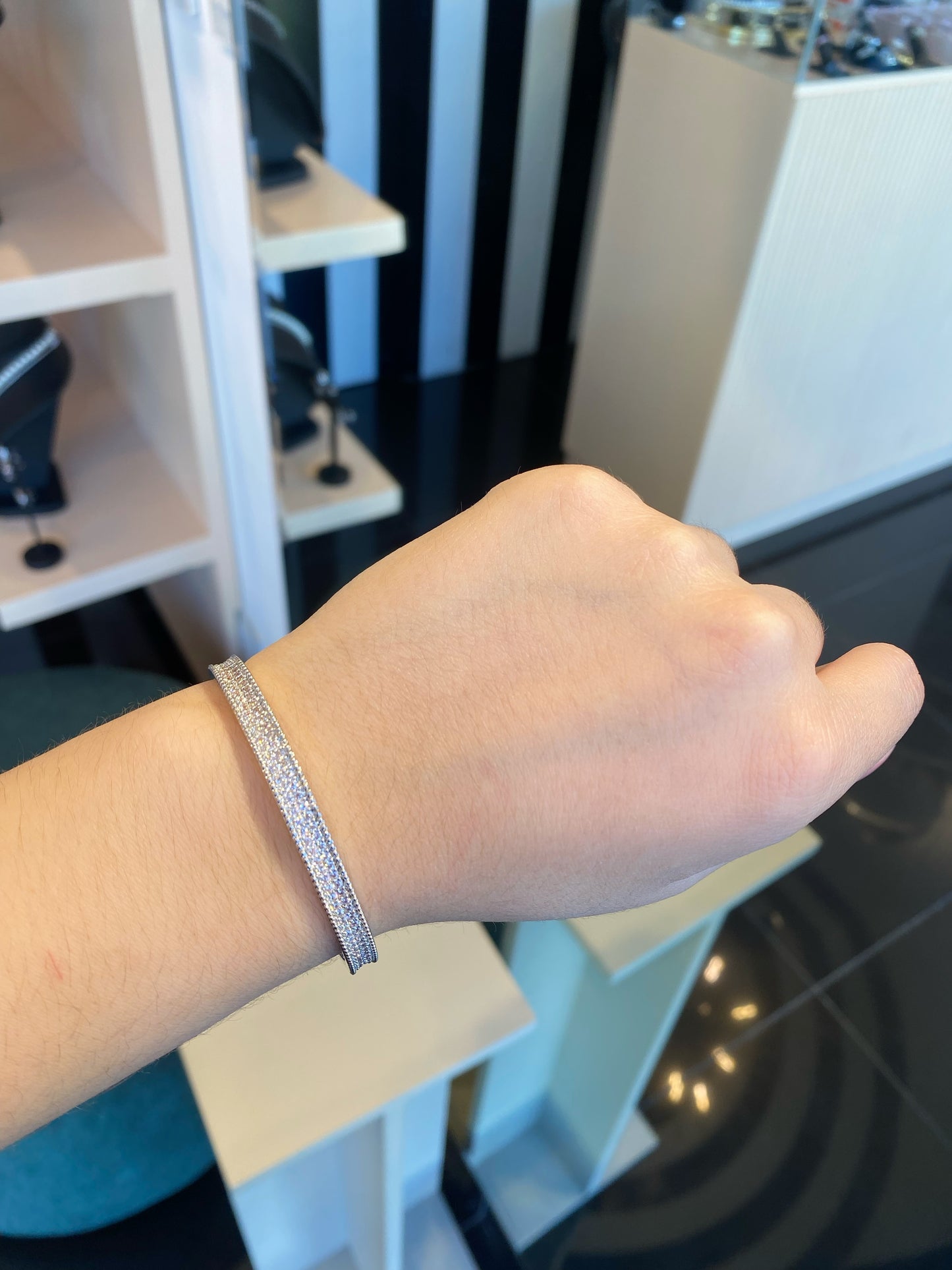 Brazalete plata zirconias