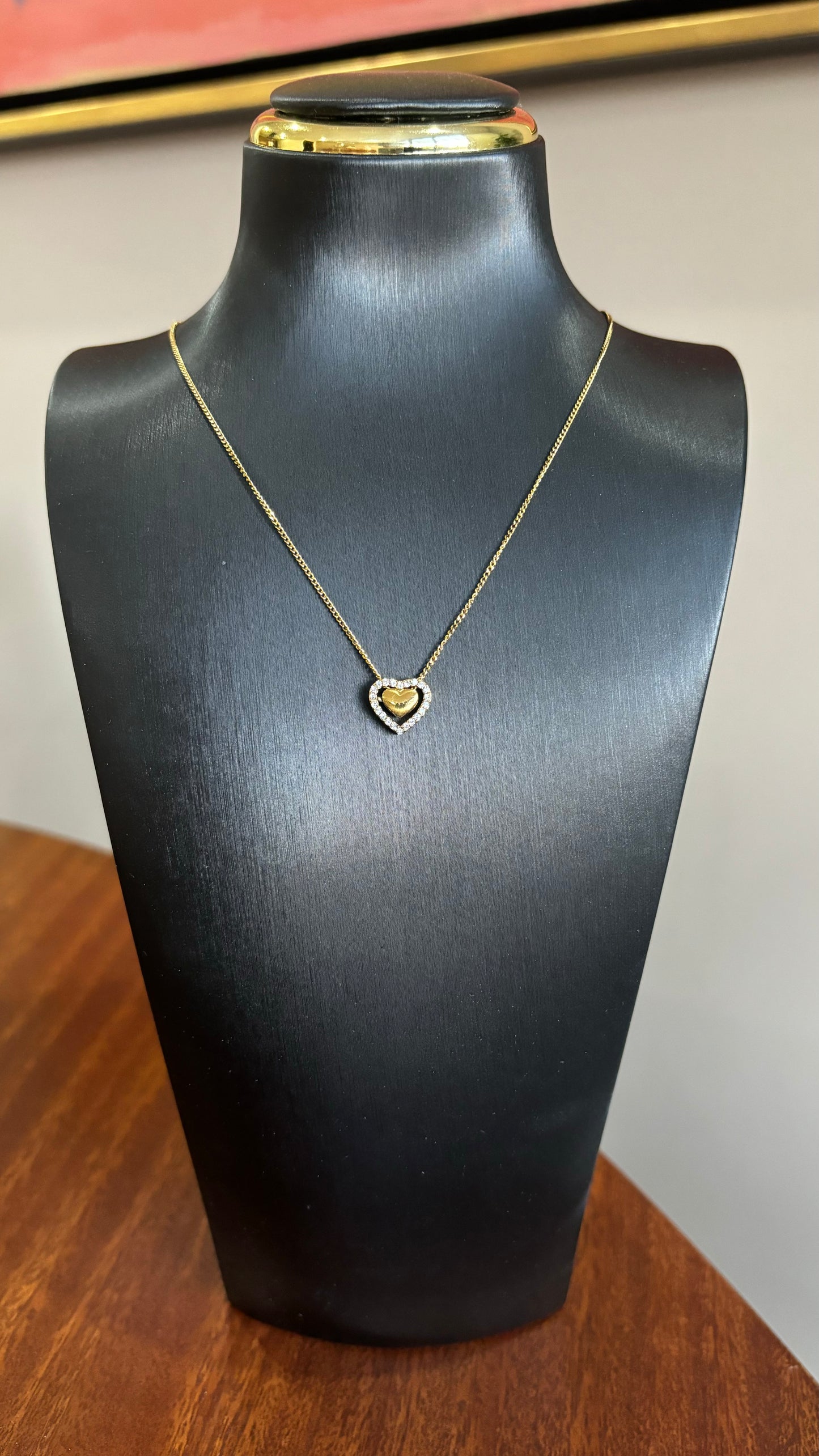 Collar corazón gold