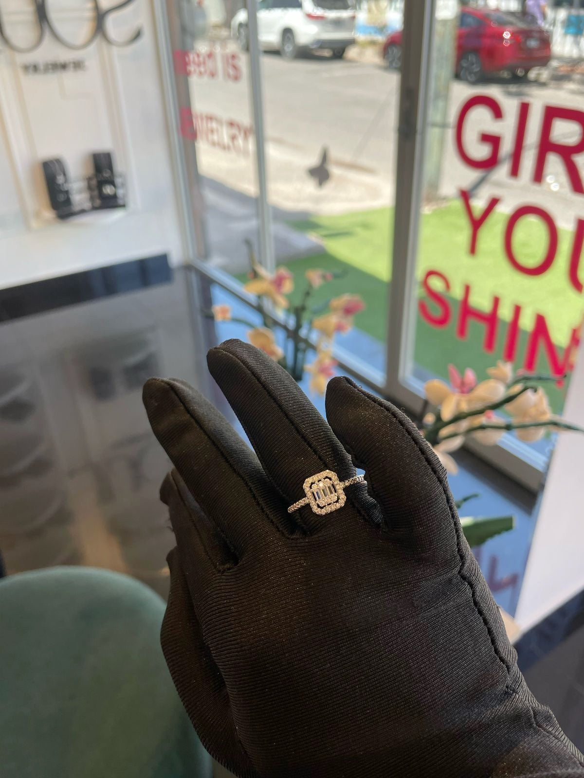 Anillo baguette
