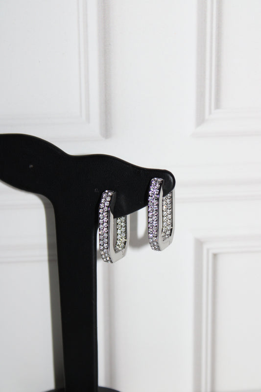 Coquetas Swarovski Silver