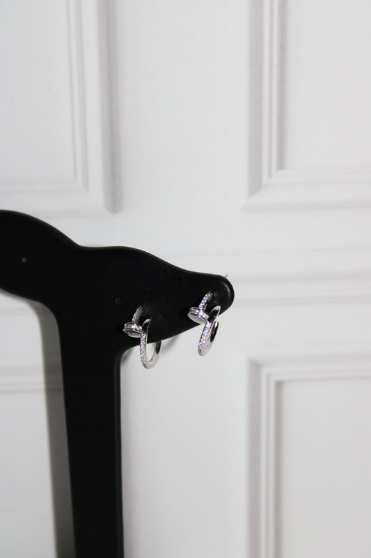Aretes Clavo Silver
