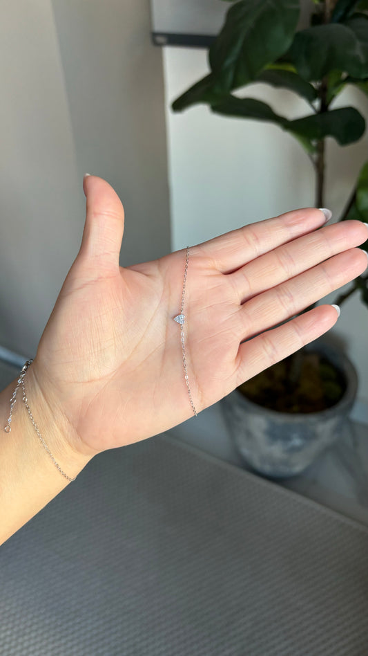 Pulsera Corazón Plata.925