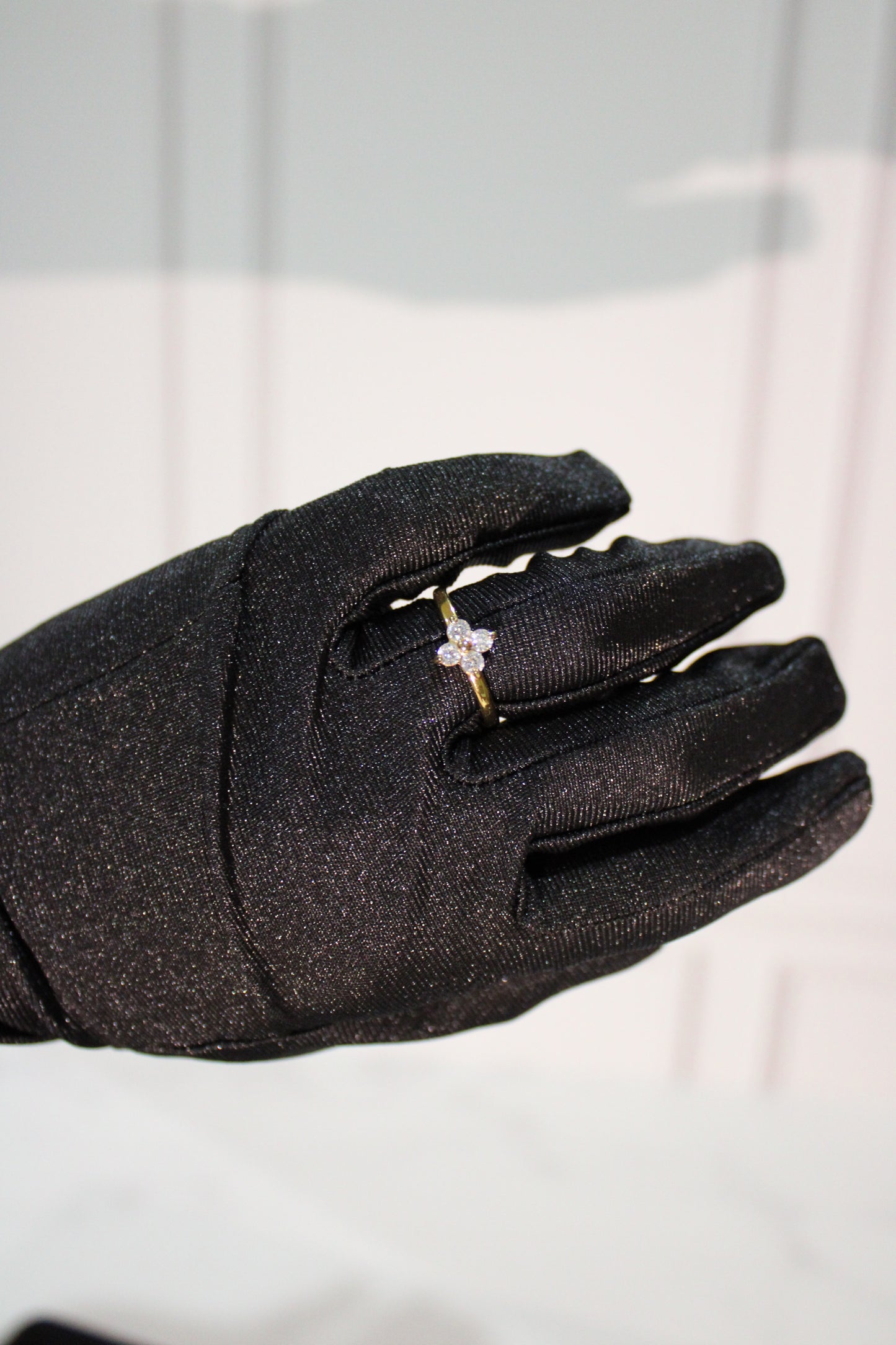 Anillo flor ajustable gold