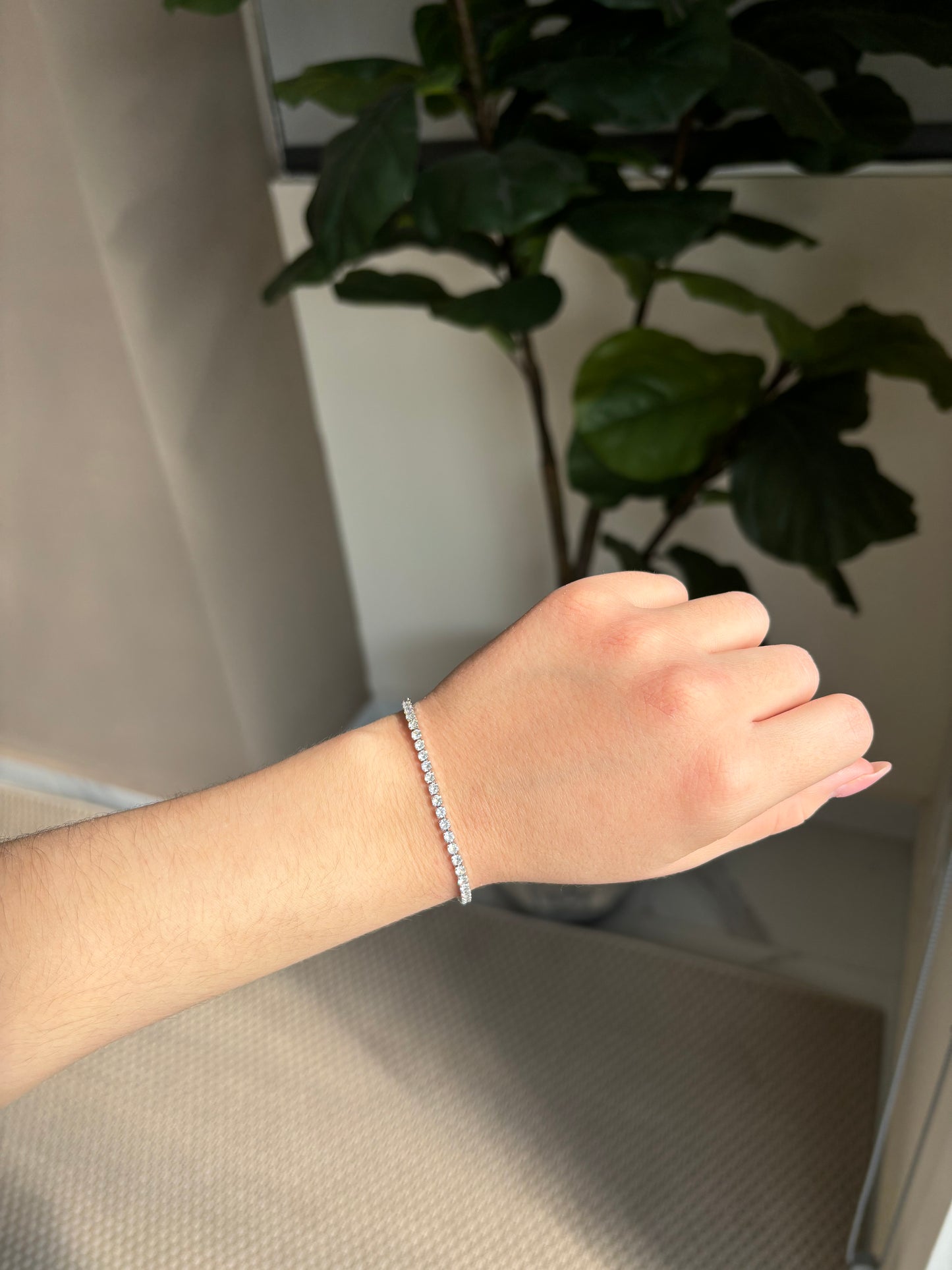 Pulsera tennis silver