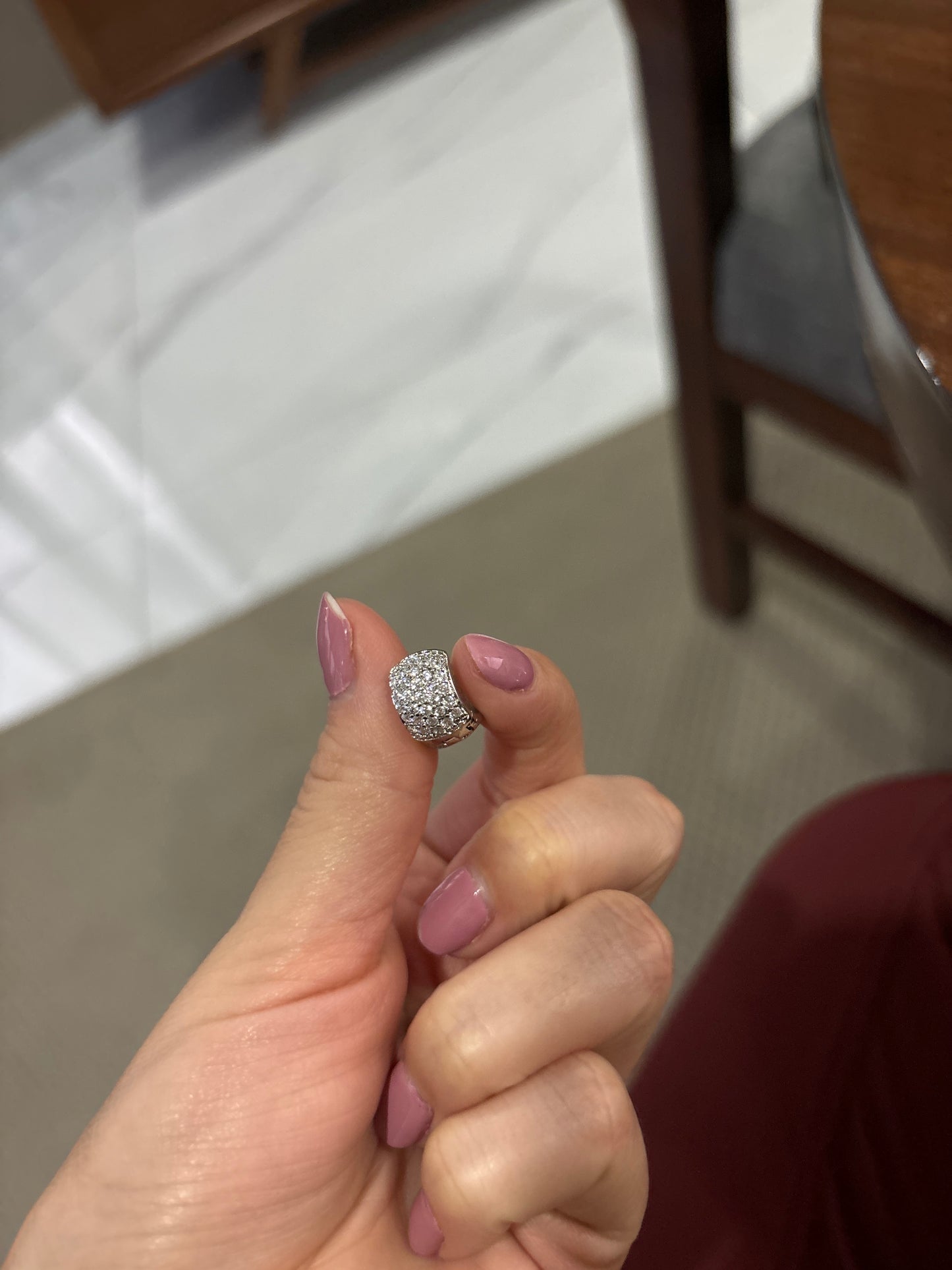 Coquetas zirconias plata