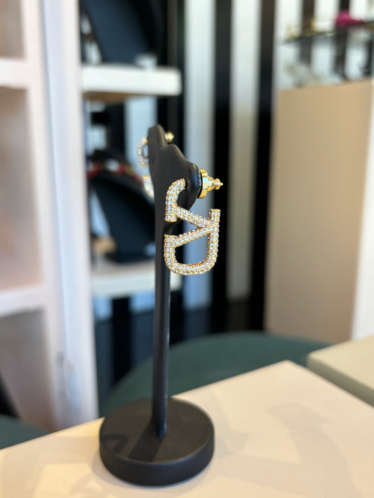 Aretes Valentino Zirconias