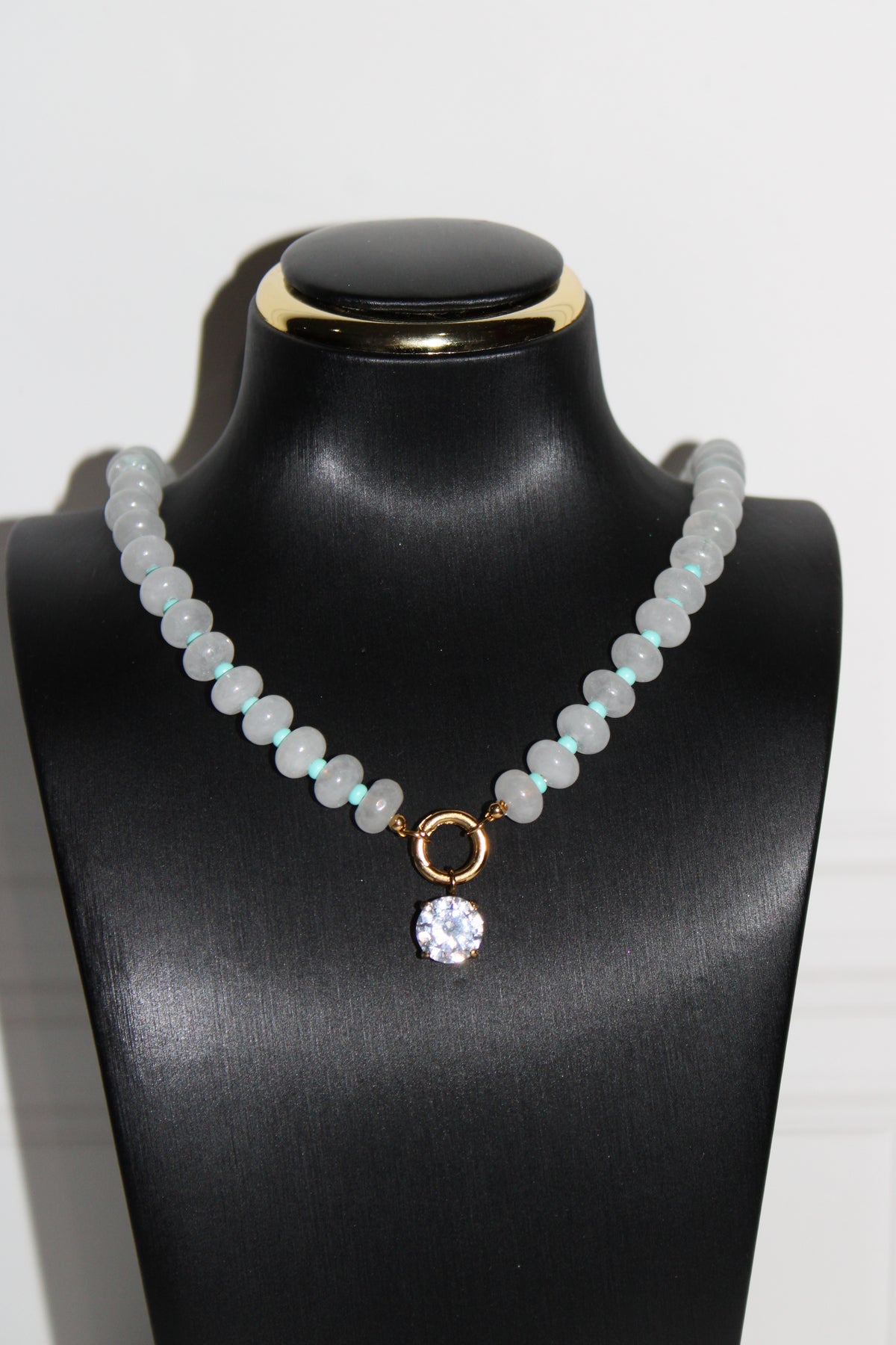 Collar White&Blue