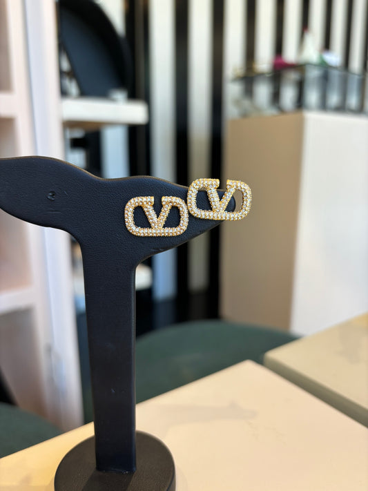 Aretes Valentino zirconias