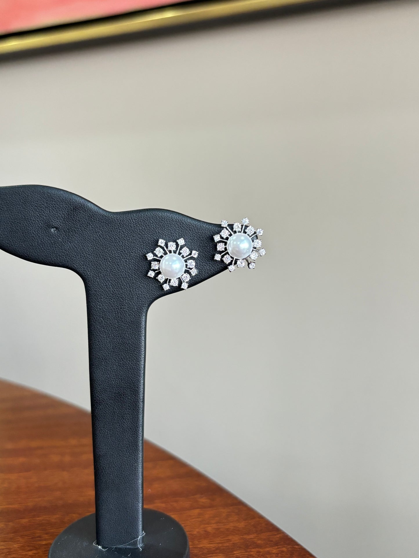 Aretes Perla zirconias