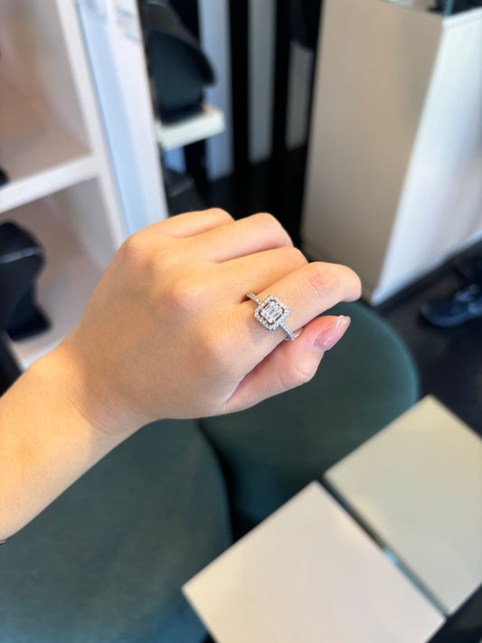 Anillo baguette