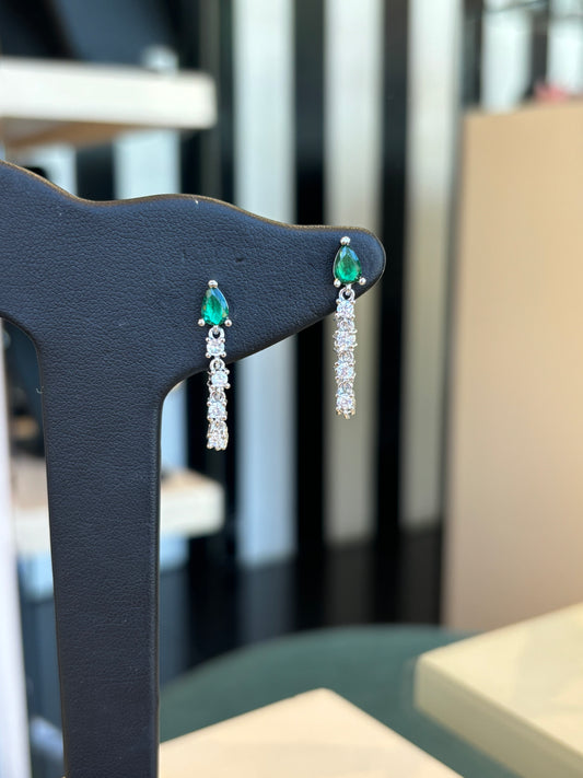 Aretes emerald drops