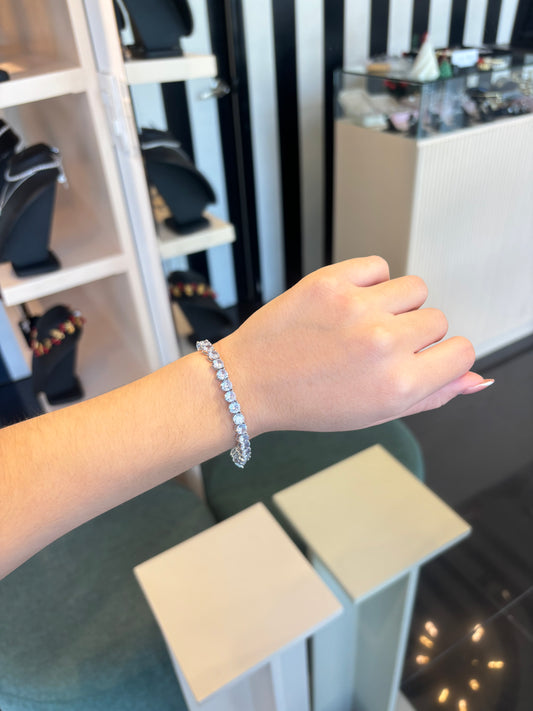 Pulsera tennis silver