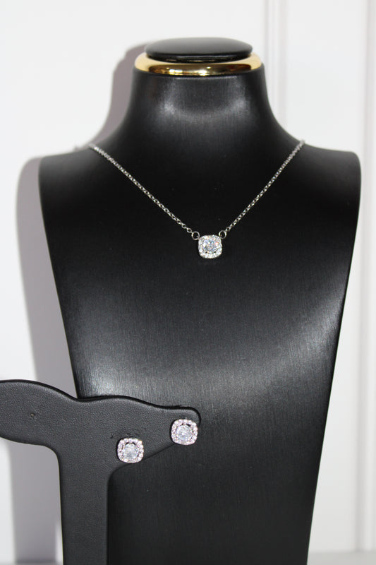 Set cuadrado plata