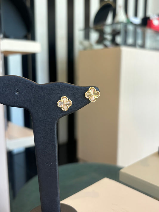 Aretes flor mini gold