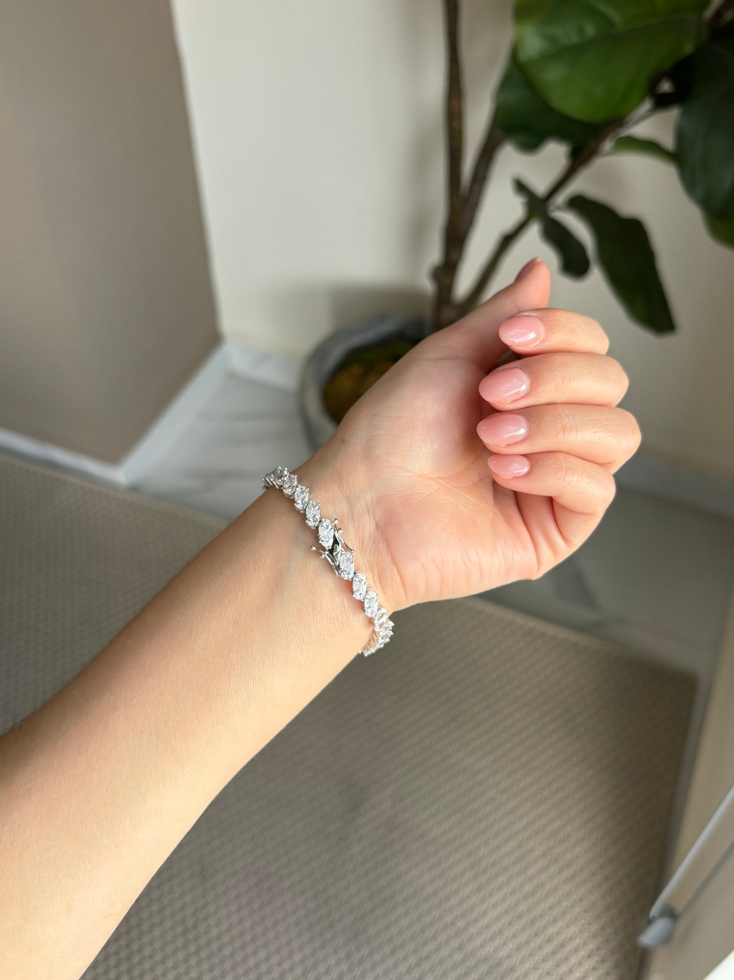 Pulsera Oval Plata.925