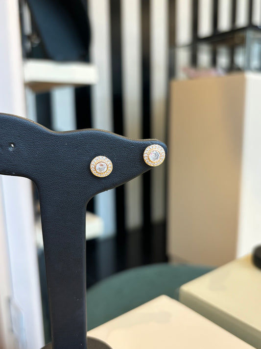 Aretes circular gold