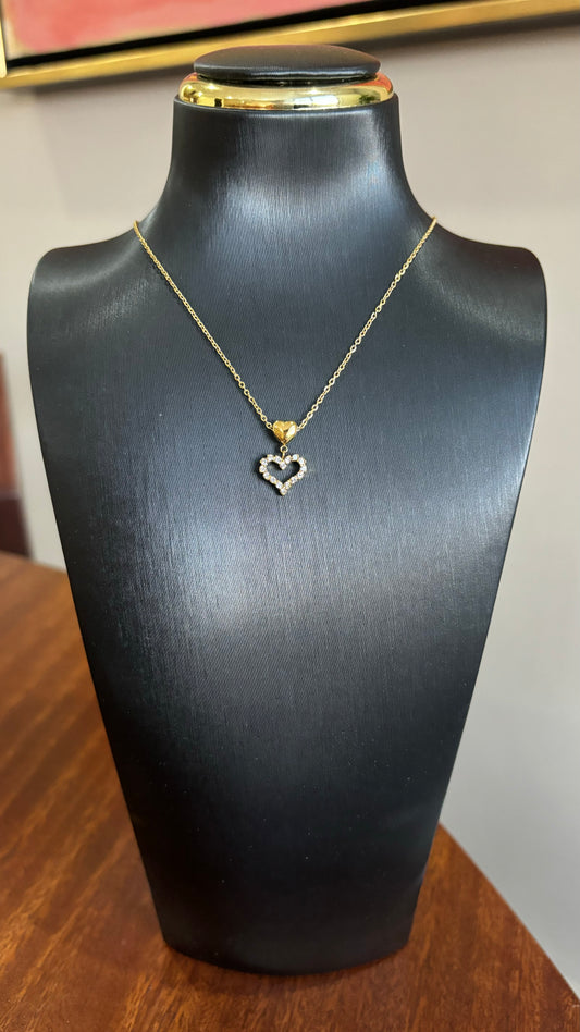 Collar corazones gold