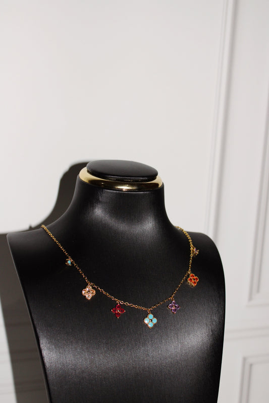 Collar flores colores