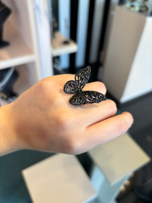 Anillo Mariposa negra