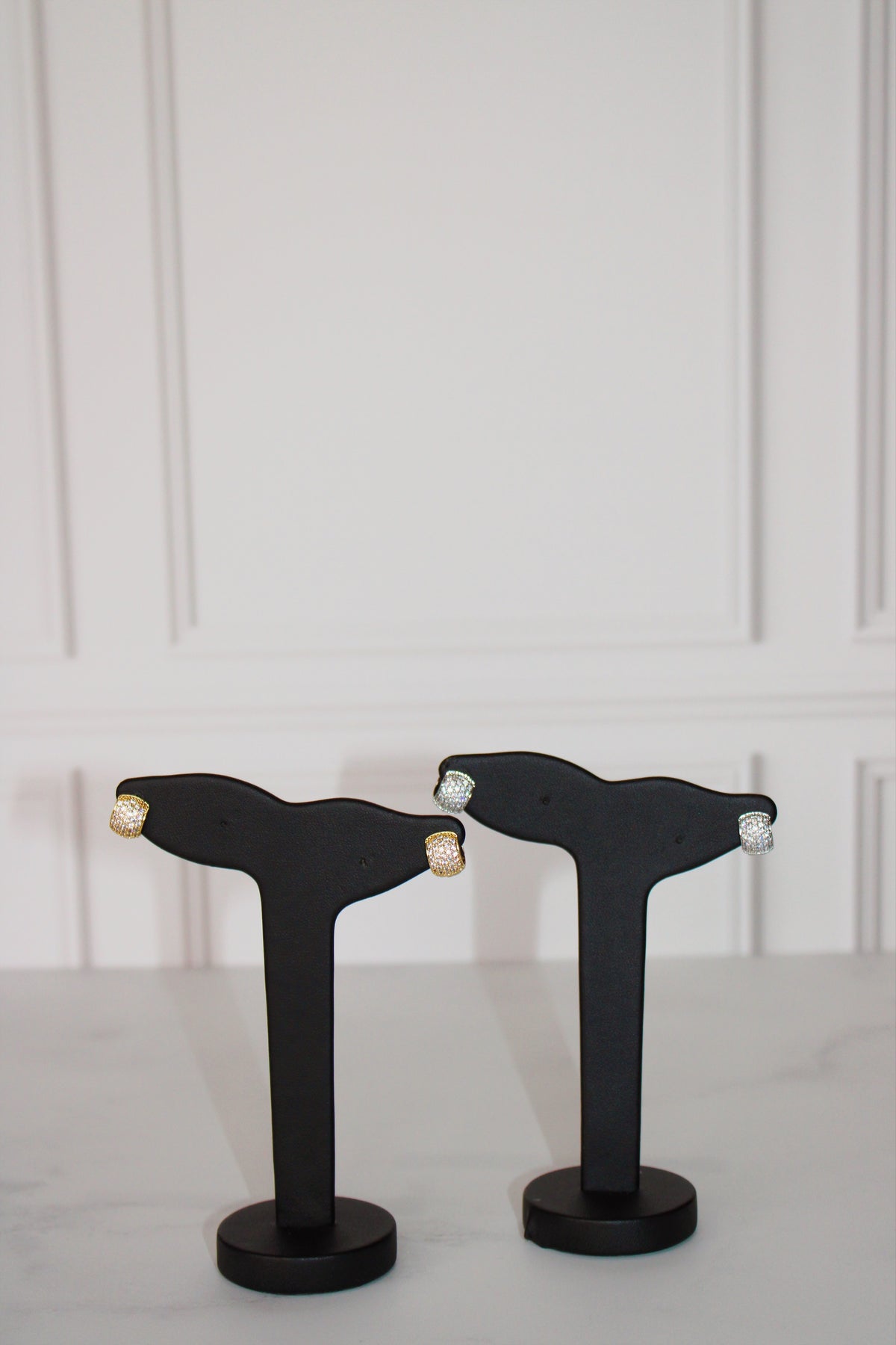 Coquetas zirconias plata