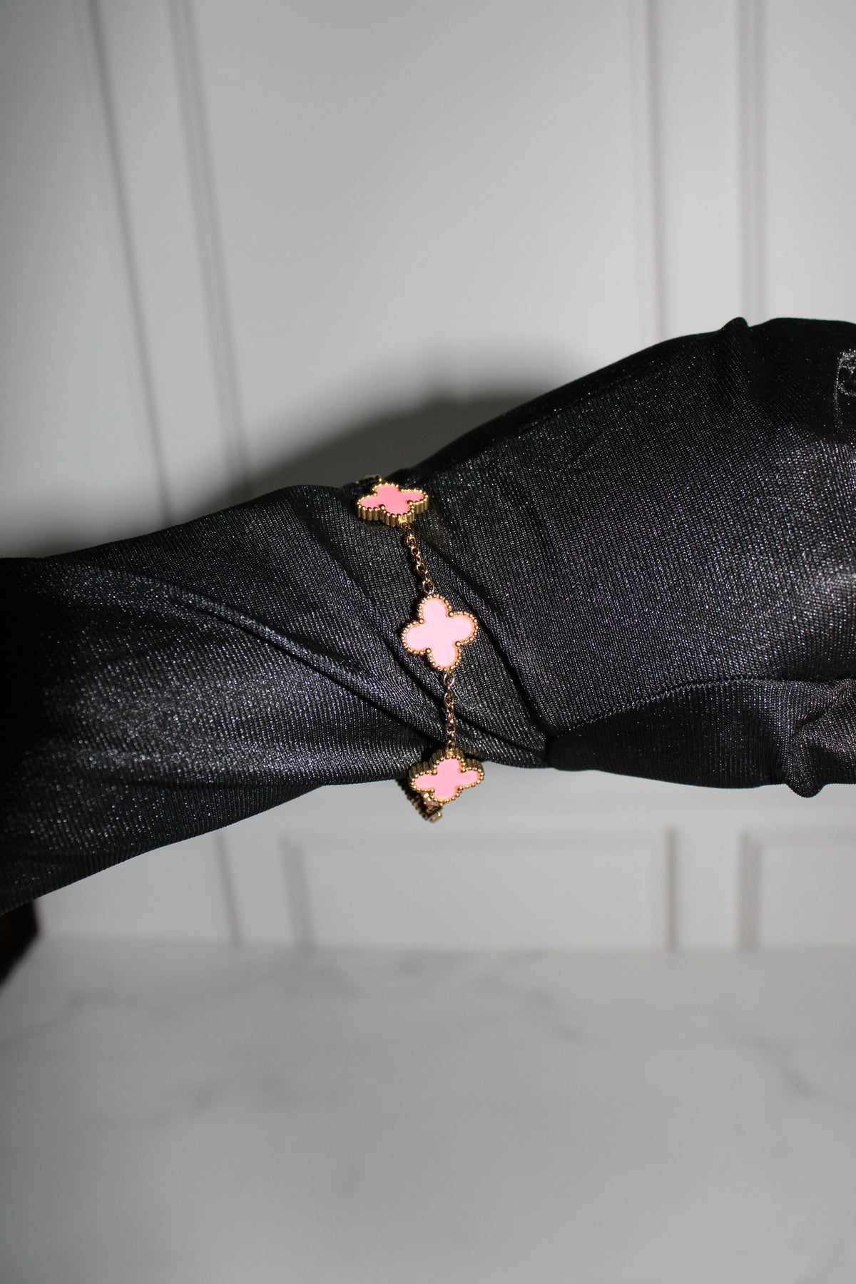 Pulsera flores rosas
