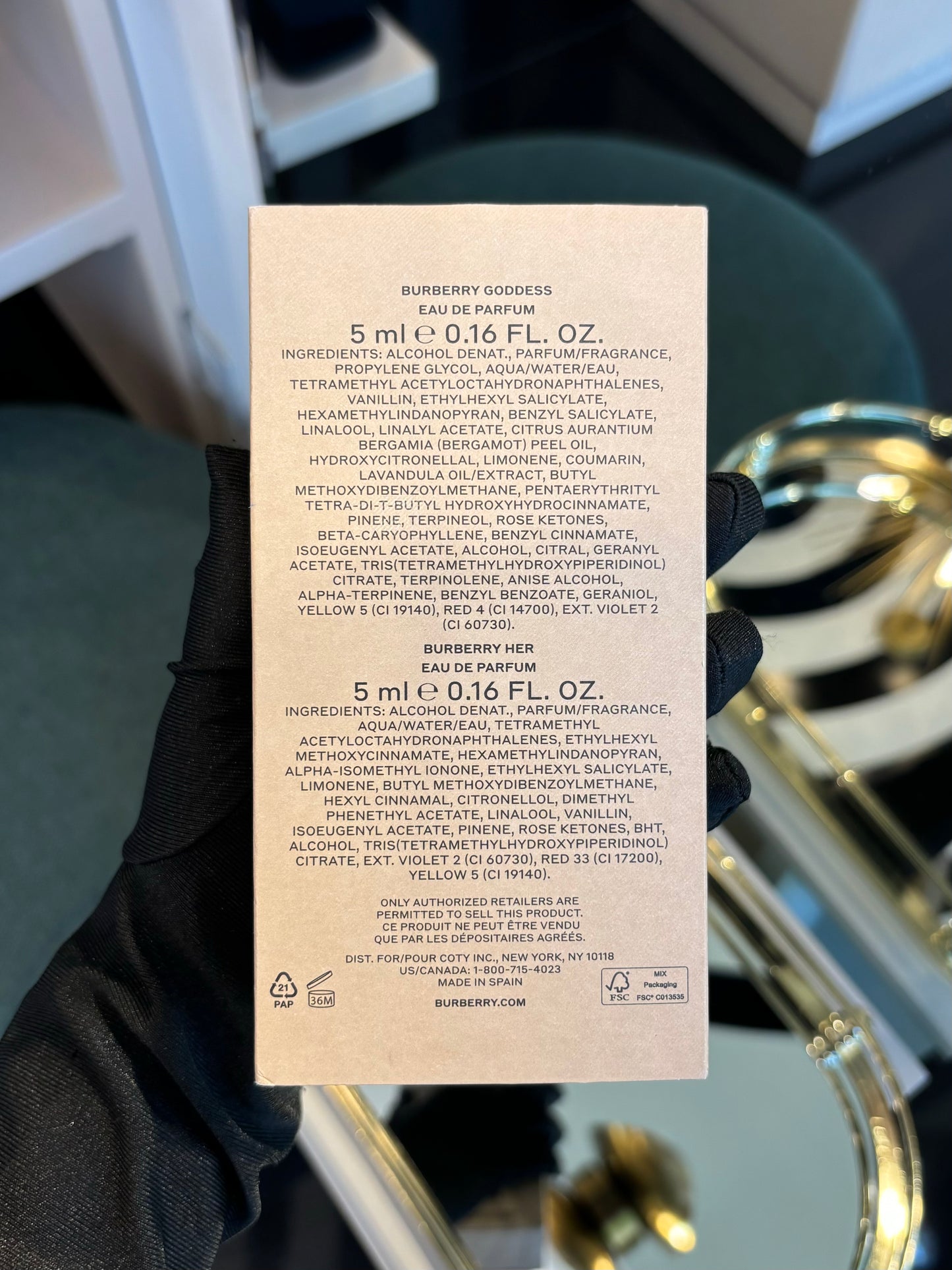 Perfumes mini Burberry