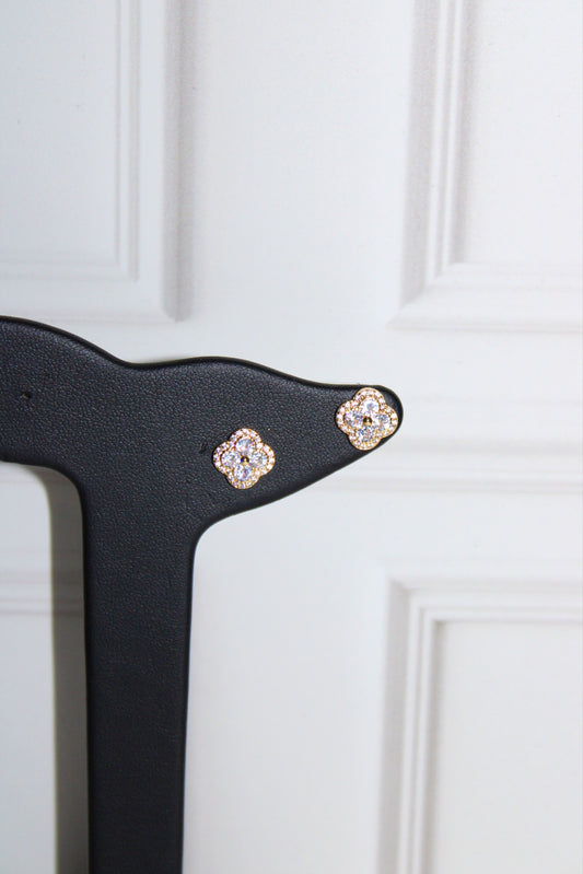 Aretes flor gold