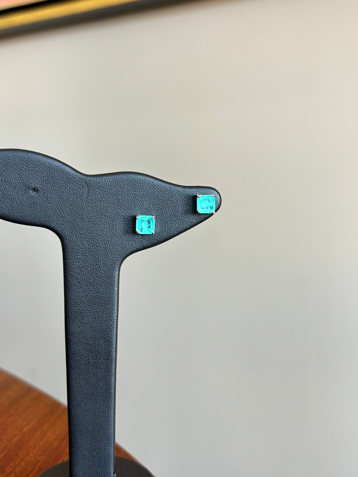 Aretes Turmalina plata.925