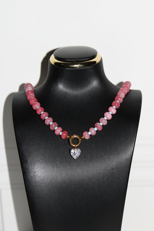 Collar Pink Heart